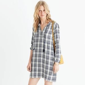 Nwot!Madewell plaid artiste tunic dress
